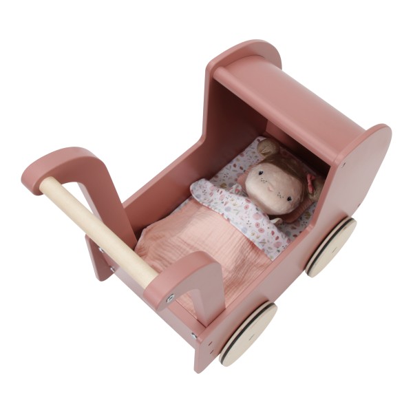 Little Dutch - Puppenwagen mit Babypuppe "Rosa" 