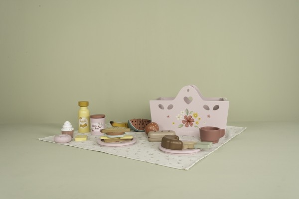 Little Dutch - Picknick-Set aus Holz "rosa"